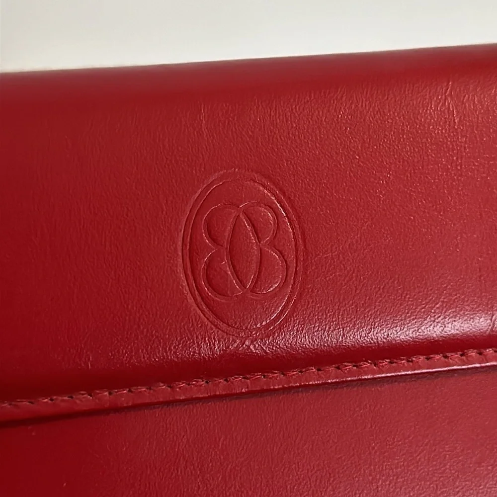 NEW VINTAGE Buxton Top Grain Cowhide Red Woman's Wallet with tags